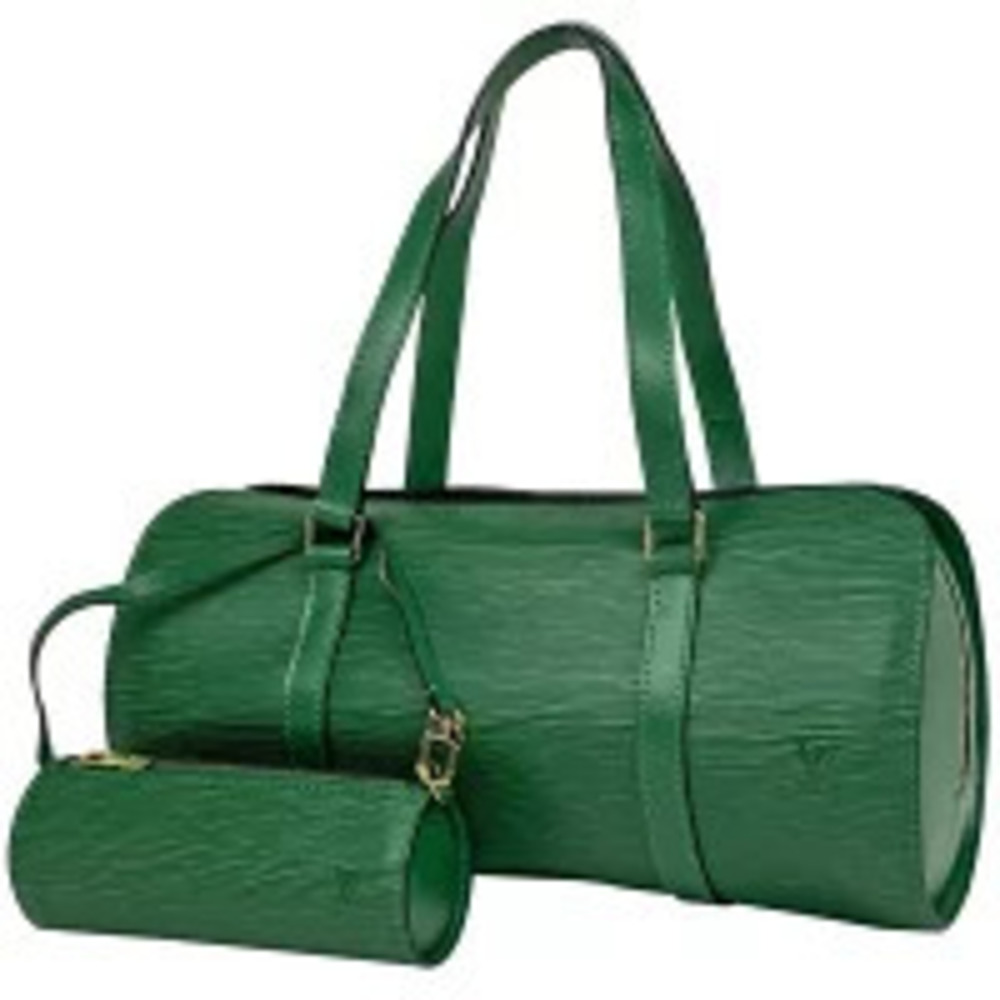 Louis Vuitton Soufflot Cylindrical Handbag Epi Leather Borneo Green